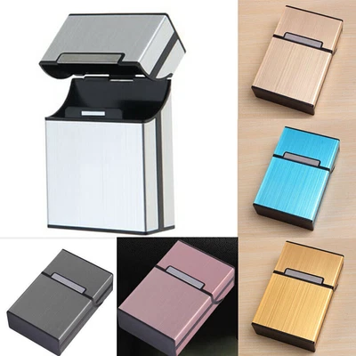 £2.40 • Buy UK Aluminum Tobacco Holder Cigarette Case Lighter Pocket Box Storages Container