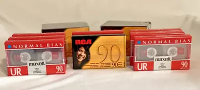 18 NEW Maxwell Normal Bias RCA Hi-Fi 90 Minute Blank Cassette Tapes Mixed LOT 🍒 • $34.99