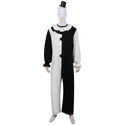 Terrifier 2 Art The Clown Cosplay Costume Jumpsuit Hat Outfits • $69.11