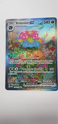 Venusaur Ex 198/165 SV English 151 Special Illustration Rare SIR Near Mint • $34.99