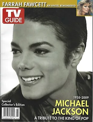 Michael Jackson Farrah Fawcett Tribute TV Guide Magazine 2009 • $49.99