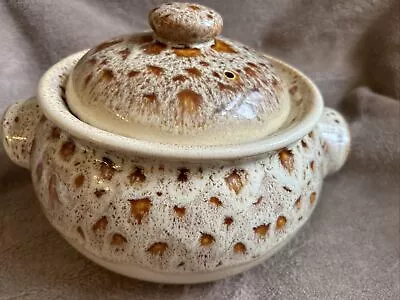 Lidded Casserole Dish Fosters Blonde Honeycomb Cornish Pottery • £9.99