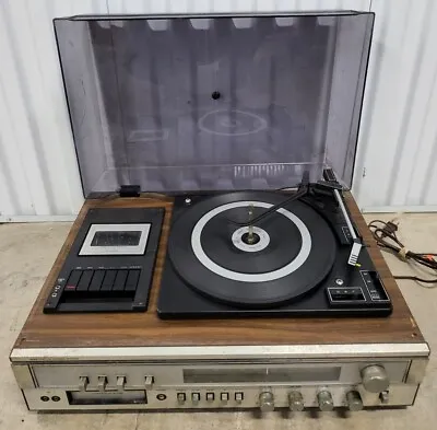 Sears AM/FM Stereo System Turntable Cassette & 8 Track 304.91943 050 FOR PARTS! • $127.77