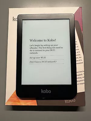 Kobo Clara HD 6 Inch EReader 8GB Wi-Fi Black • £30