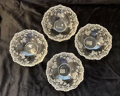 Mikasa Crystal CARMEN Set Of 4 Fruit Bowls SA 510/410 New Vintage! • $21.95