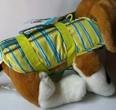 NWT  Martha Stewart Pets  Dogs Blue Striped Reflective Lifejacket XS • $17.90