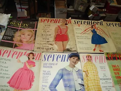 8 Seventeen Fashion Magazine's 1960 1961 1971 Lilly Dache's Beauty & Glamour • $74.99