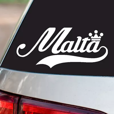 Malta Sticker Country Pride All Sizes Chrome And Regular Vinyl Colors • $44.95