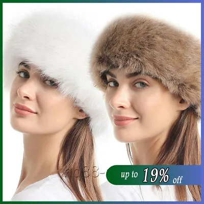 £5.97 • Buy Women Russian Fluffy Faux Fur Headband Hat Ladies Winter Ear Flap Ski Cap Warm