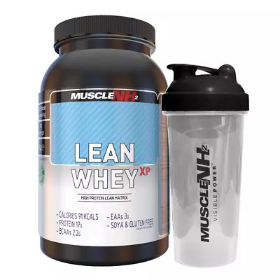 Muscle NH2 Lean Diet Whey Protein Powder Banana 1kg - Plus FREE Shaker • £29.99