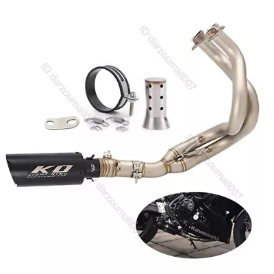 Slip For Kawasaki Ninja 650 Z650 2012-2024 Whole Exhaust Header Silencer Muffler • $240.07