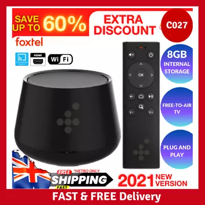 $50.10 • Buy FOXTEL NOW BOX Built-in Chromecast Free-To-Air TV Tuner Android Apps USB HDMI Bk