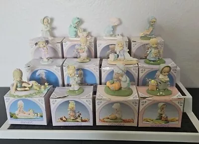 Precious Moments Miniature Complete Monthly Calendar Figurines W/Original Boxes • $55