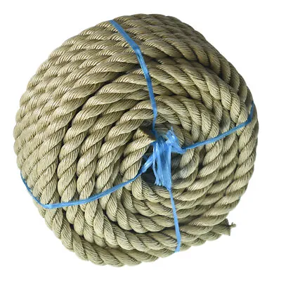 50ft Artificial Manila Rope PP Three Strand Twisted Rope Cordage  Lightweight • $36.82