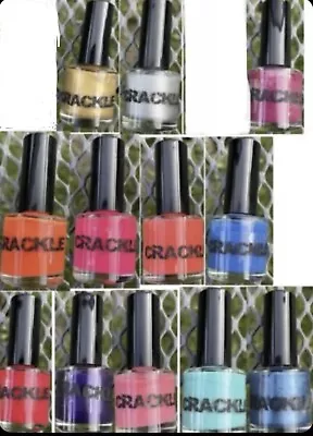 New 11ml Crackle Nail Polish Varnish Choose Shade • £10.99