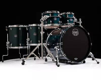 Mapex Saturn Evolution Maple/Walnut 5pc Workhorse Kit - Brunswick Green • $2849