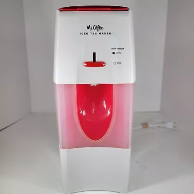 Mr Coffee Fresh Tea 3 Quart Iced Ice Tea Maker Red TM75RS (No Pitcher) Tested! • $27.50