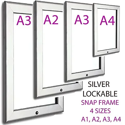 SnapFrame Outdoor A4 A3 A2 A1 Lockable Retail Sign Holder Clip Display 4 Sizes • £199.99