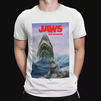 Jaws Revenge T-shirt -  Movie Poster 70s 80s Shark Movie Film Retro Yolo Gift Tv • £8.39