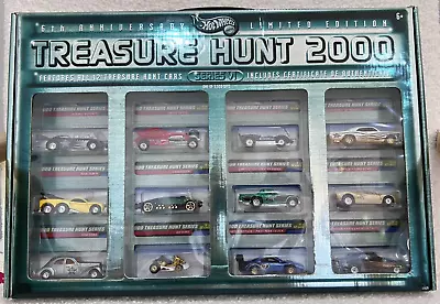 RARE  (24 YEARS OLD) Hot Wheels 2000 6th TREASURE HUNT SET 1 OF 3500 • $450