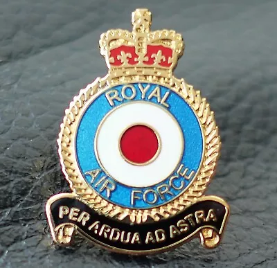 Royal Air Force RAF Enamel Pin Badge  PER ARDUA AD ASTRA 2024 • £3.99