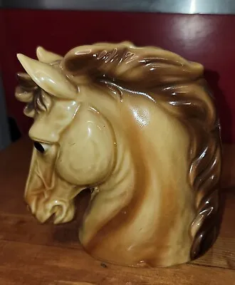 Vtg 50s Relpo 6739 Stallion Ceramic Horse Head Vase Planter .Excellent Condition • $30