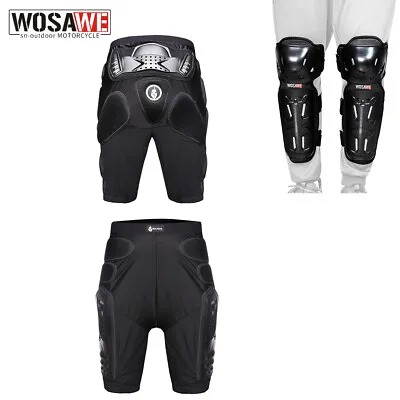 WOSAWE Motorcycle Hip Protector Cycling Racing Knee Pads Protective Gear Guards • $58.45