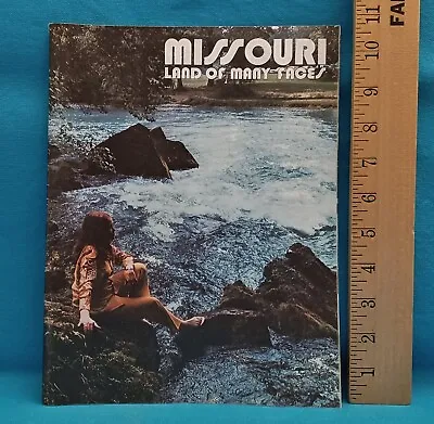 1973 Missouri Land Of Many Faces Tourism Book Fold-Out Map Intact • $9.95