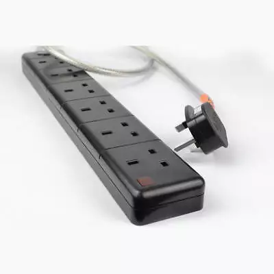 Mcru 6 Way Audiophile Mains Block | Lapp Cable | Silver Plated Plug | 1 Metre • £39.95