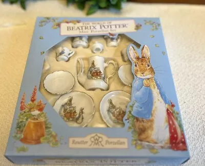 The World Of Beatrix Potter Mini Porzellan Tea Set Peter Rabbit -Made In GERMANY • $20