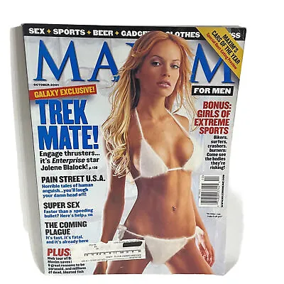 MAXIM For Men Magazine Issue #46 October 2001 Heather Graham Cover • $12.95