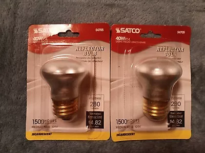 2 Satco 40W R14 Medium Base Frosted Mini Flood Bulbs S4705 • $10