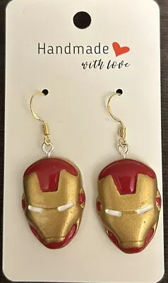 Handmade Marvel Iron Man Earrings • $8