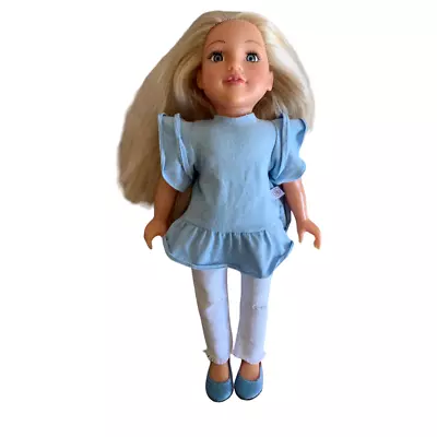£9.99 • Buy Chad Valley Design A Friend Designafriend 18  Doll Lola Blonde Hair Blue Top