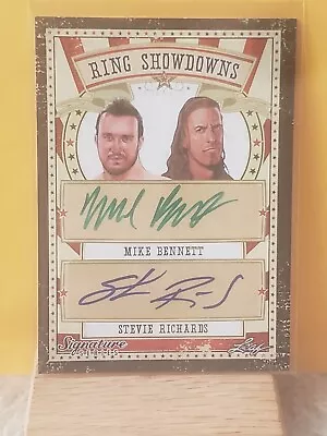 2016 Leaf Ring Showdowns Mike Bennett Stevie Richards #4/5 Autograph NM+ • $17.99