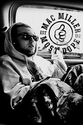 Mac Miller Poster Hip Hop Blue Slide Park Pittsburg Producer Never Been Hung! • $17.99