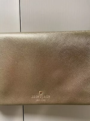 Kate Spade Envelope Crossbody Purse Soft Gold Clutch • £7.12