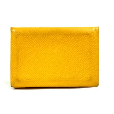 HERMES Calvi Business Card Holder Small Leather Goods Pass Case Card Case • $407