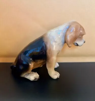 Vintage Mortens Studio Royal Design Ceramic Sitting Beagle NO CHIPS • $28