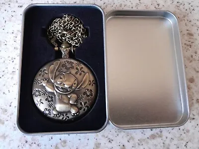 £4 • Buy Cute And 3D Effect Stitch Pocket Watch In Presentation Tin