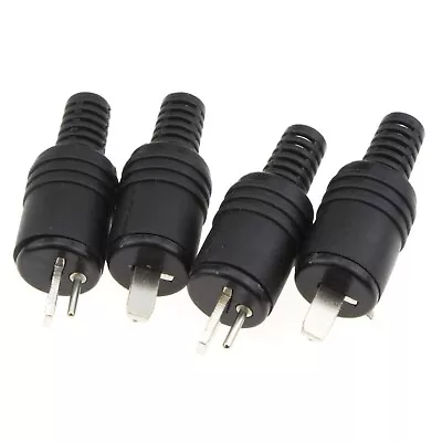 2 Pin DIN Plug Speaker And HiFi Connector Screw Terminals Strain [4 Pack] • £3.55