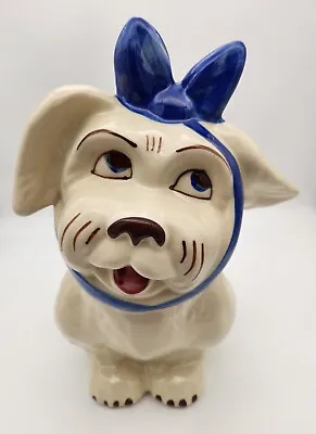 Vintage 1950s Shawnee Pottery Muggsy Toothache Dog Cookie Jar Made In USA • $89.99