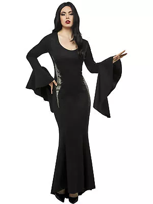 Wednesday Nevermore Academy Womens Morticia Addams Costume • $46.49
