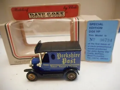 Lledo Days Gone DG6 YP Model T Ford Van Special Ltd Edition Yorkshire Post + Box • $4.32