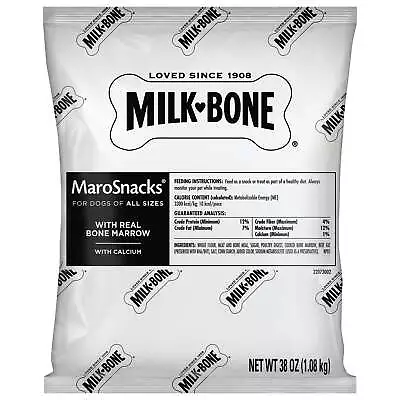 Milk-Bone MaroSnacks Real Bone Marrow Dog Treats With Calcium Refill Packs 38 Oz • $21.19