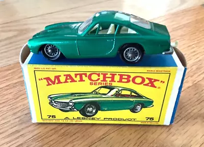 Matchbox No 75 Ferrari Berlinetta Wire Wheels With Original Box • $58.31