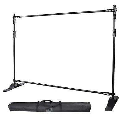 8x10ft Trade Show Backdrop Stand Black Adjustable Size Multi-Purposes • $108.99