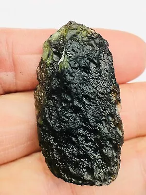 Certified Raw Moldavite Pendant Necklace From Czech Republic Impact Glass 44CT • $1.25