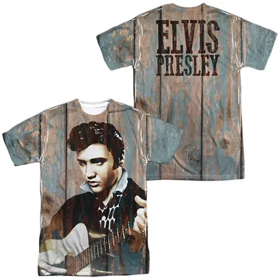 Elvis Presley Woodgrain Unisex Adult Halloween Costume T Shirt S-3XL • $27.99