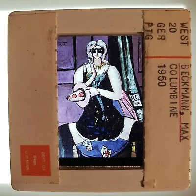 Max Beckmann  Columbine  1950 Art 35mm Glass Slide • $20